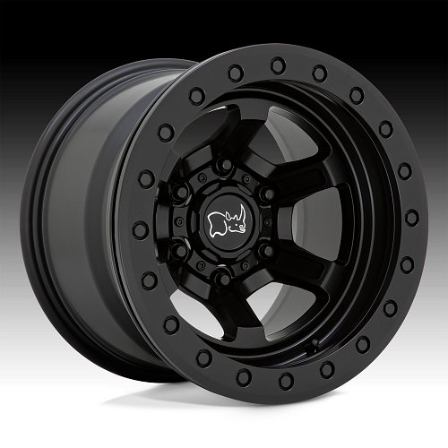 Black Rhino Offshoot Beadlock Matte Black Custom Truck Wheels 1